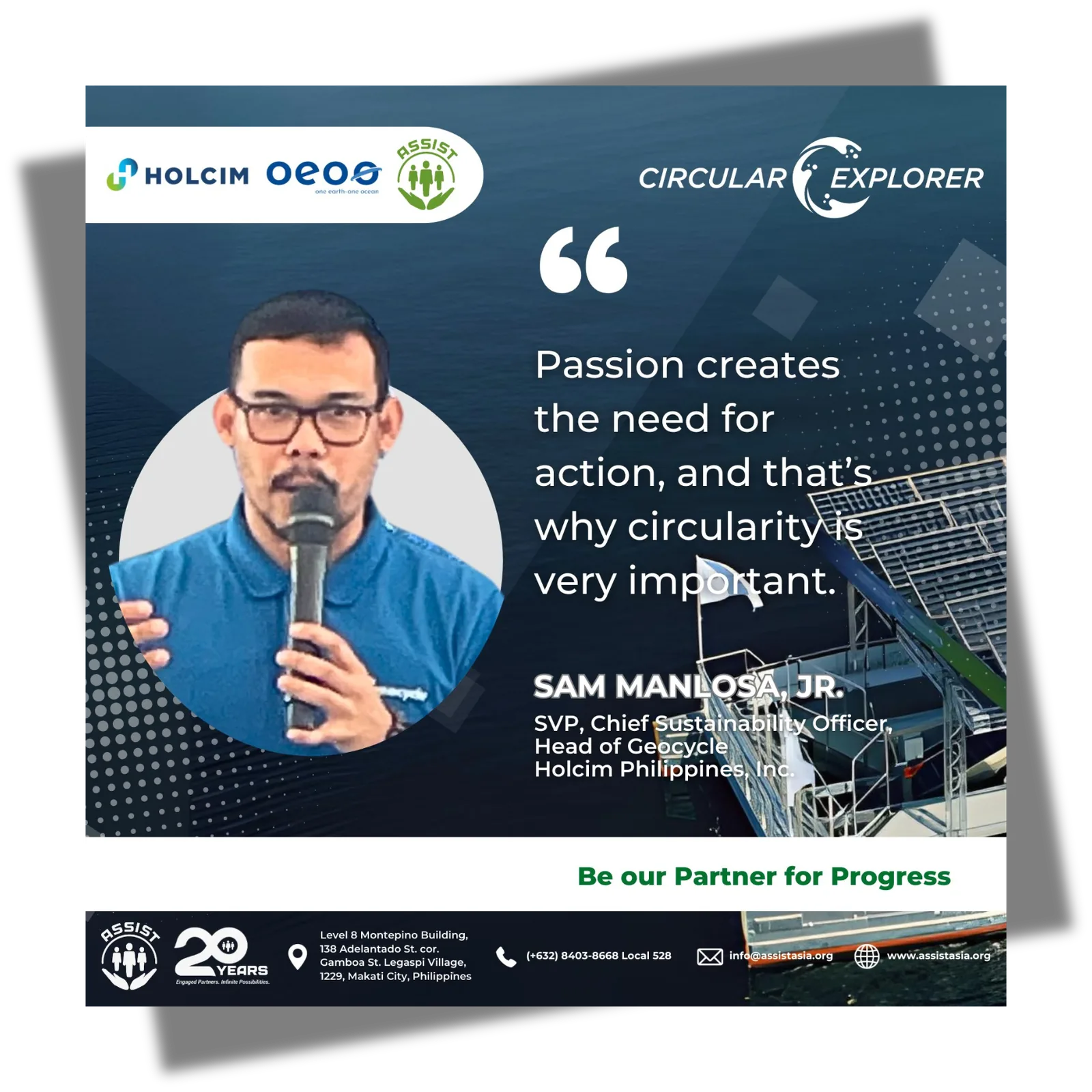 Circular Explorer speaker quote card