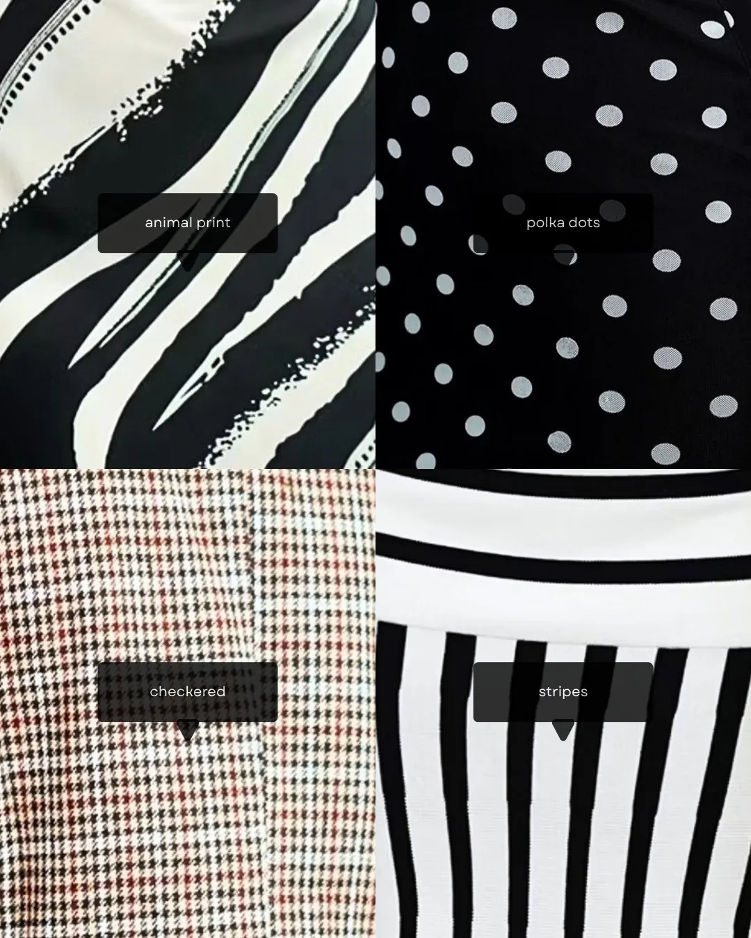 Tobi social post: pattern mix collage